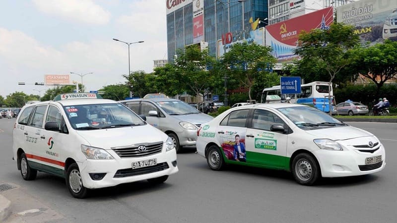 Vinasun and Mai Linh Famous Brands Taxis in Dong Thap